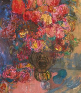 acrylic painting Screaming Vase