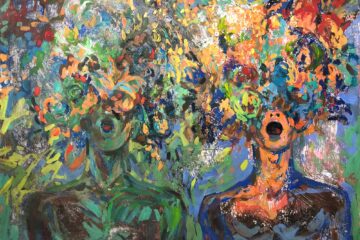 acrylic painting Singers II