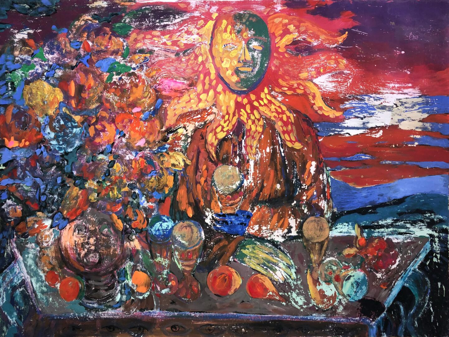 acrylic painting Indifferent SunIndifferent Sun