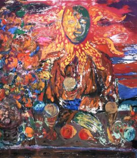 acrylic painting Indifferent SunIndifferent Sun