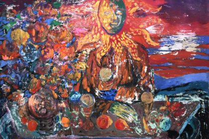 acrylic painting Indifferent SunIndifferent Sun