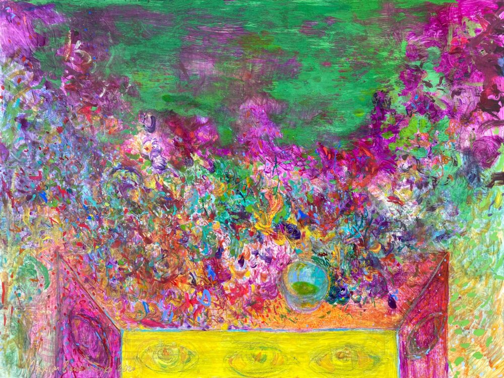 Cup of Tea. 2020 Acrylic and tempera on cardboard 30" x 40" (76x101cm)