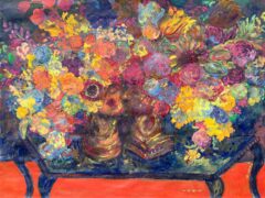 Kiss. 2021 Acrylic and tempera on cardboard 30" x 40" (76x101cm)