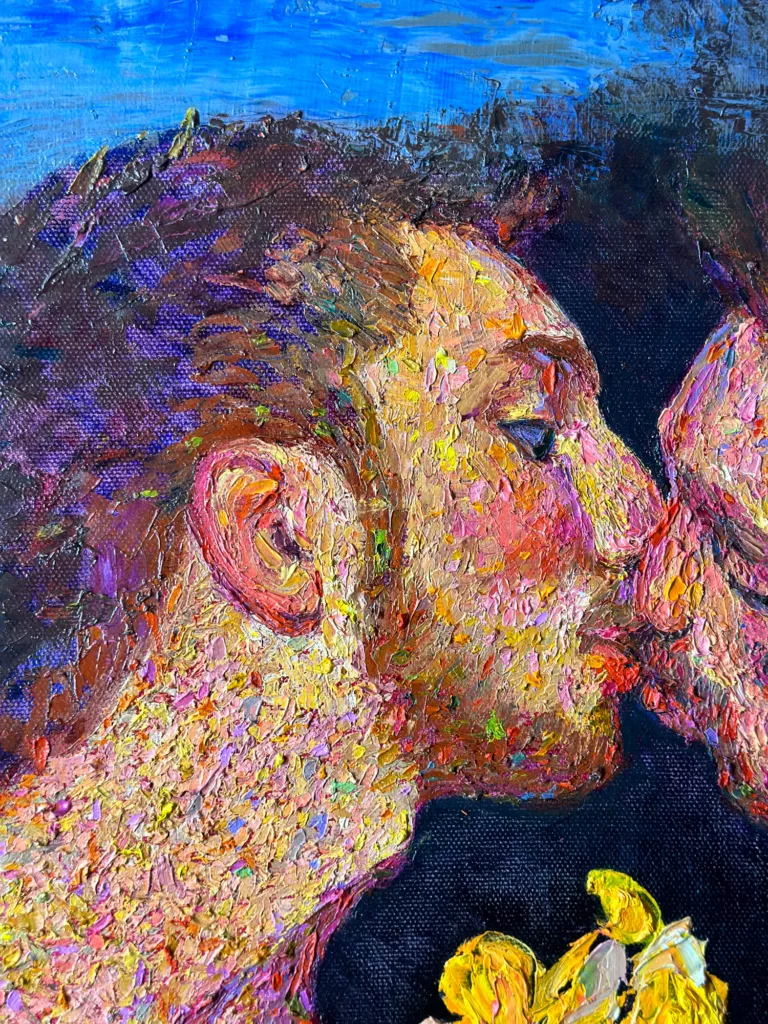 Kiss. Close up detail 1