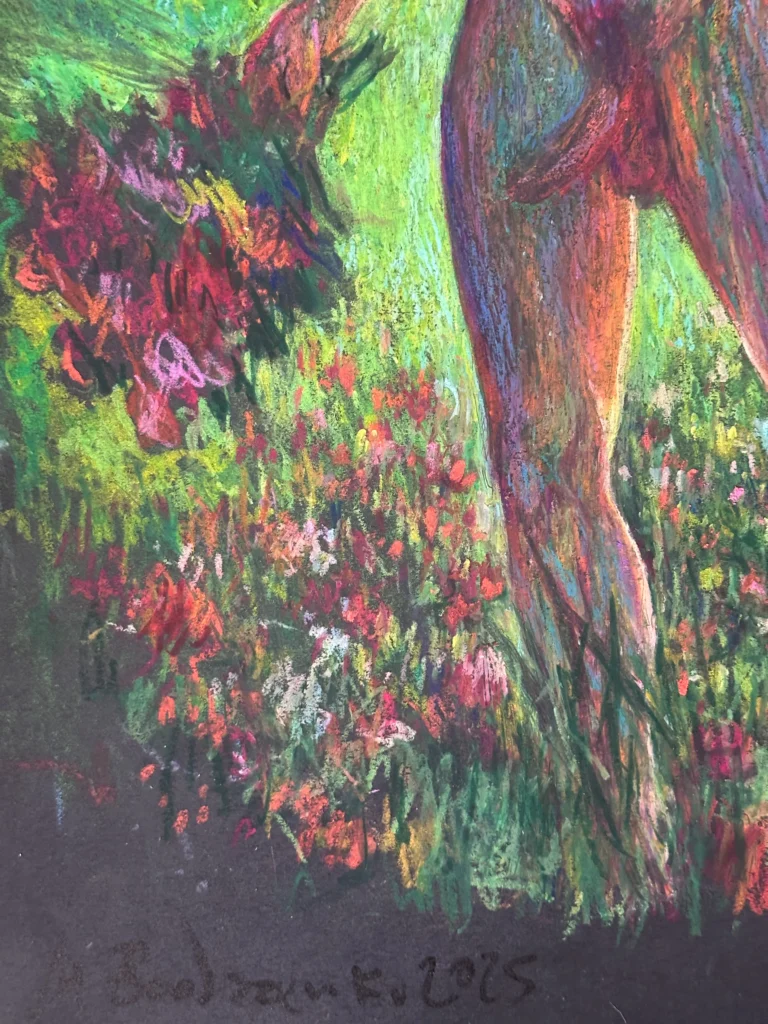 Jacob in Flowers, (detail), 2025.